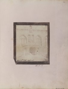 De Veranda in de Voorste Binnenplaats van Oriel College, Oxford door William Henry Fox Talbot